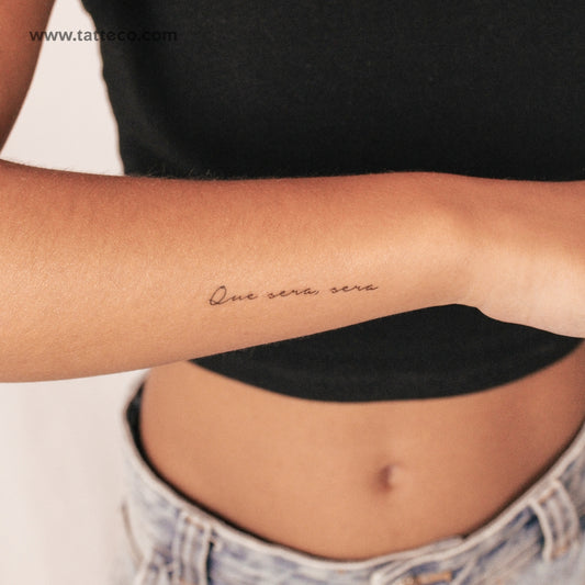 Tatuaje semipermanente Que Sera Sera - Juego de 2