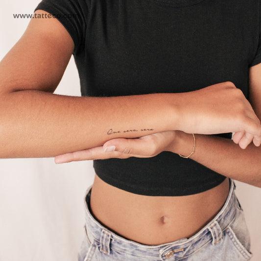 Tatuaje semipermanente Que Sera Sera - Juego de 2