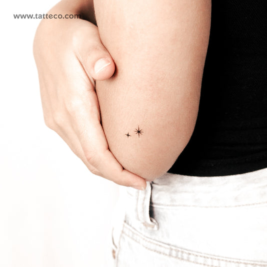 Tatuaje semipermanente "La segunda estrella a la derecha" (juego de 2)