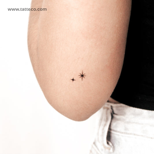 Tatuaje semipermanente "La segunda estrella a la derecha" (juego de 2)