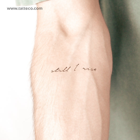 Tatuaje semipermanente "Still I Rise" - Juego de 2