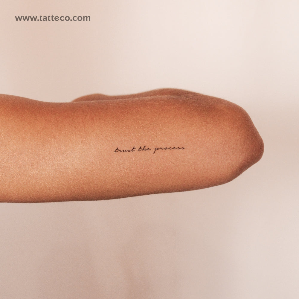Trust The Process Semi-Permanent Tattoo - Set of 2