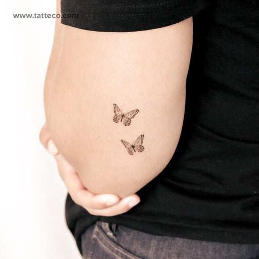 Tatuaje semipermanente de pareja de mariposas (juego de 2)