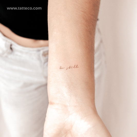 Tatuaje semipermanente Be Still - Juego de 2