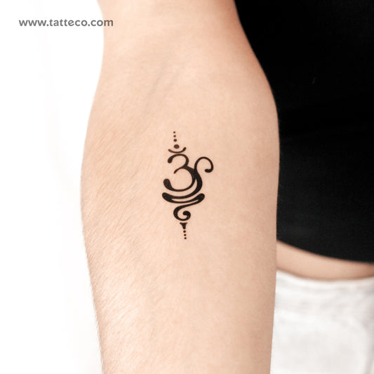 Tatuaje semipermanente Breathe OM - Juego de 2