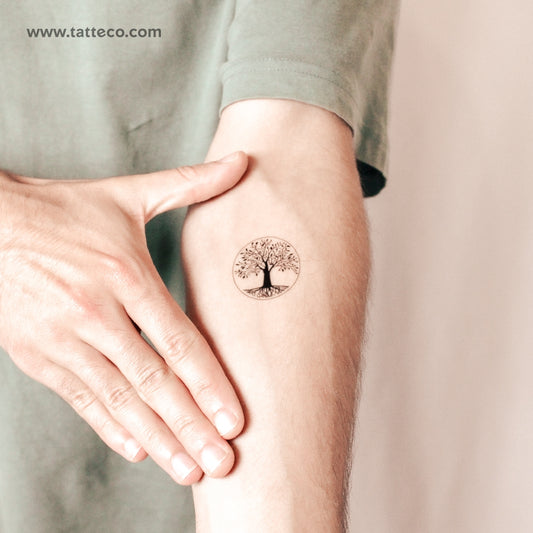 Tatuaje semipermanente del árbol de la vida (juego de 2)