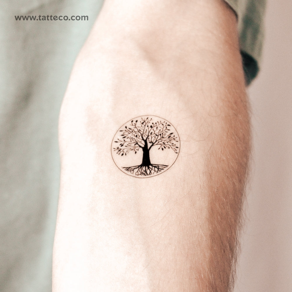 Tatuaje semipermanente del árbol de la vida (juego de 2)