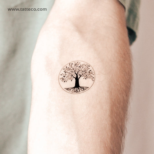 Tatuaje semipermanente del árbol de la vida (juego de 2)
