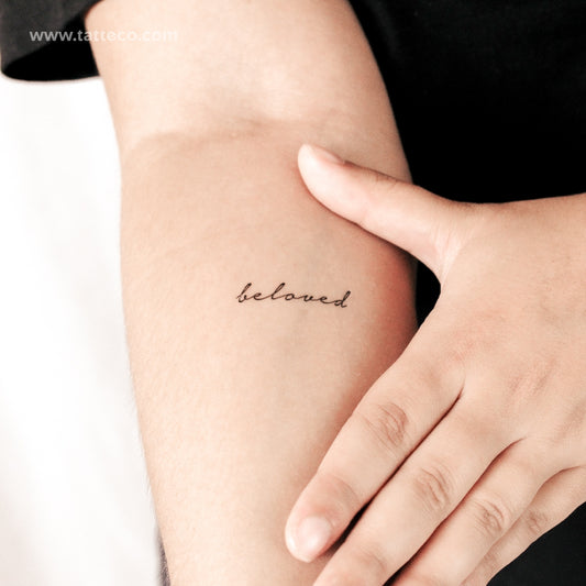 Tatuaje semipermanente "Beloved" - Juego de 2