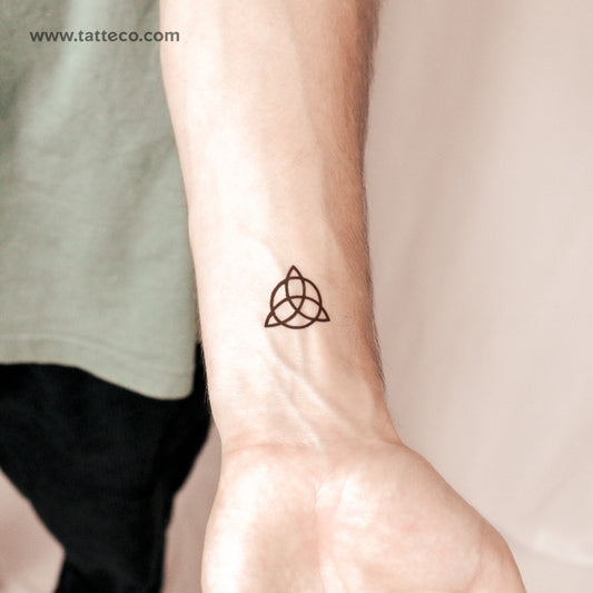 Tatuaje semipermanente del nudo de la trinidad - Juego de 2