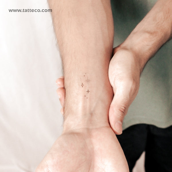 Stars Sparkles Semi-Permanent Tattoo - Set of 2