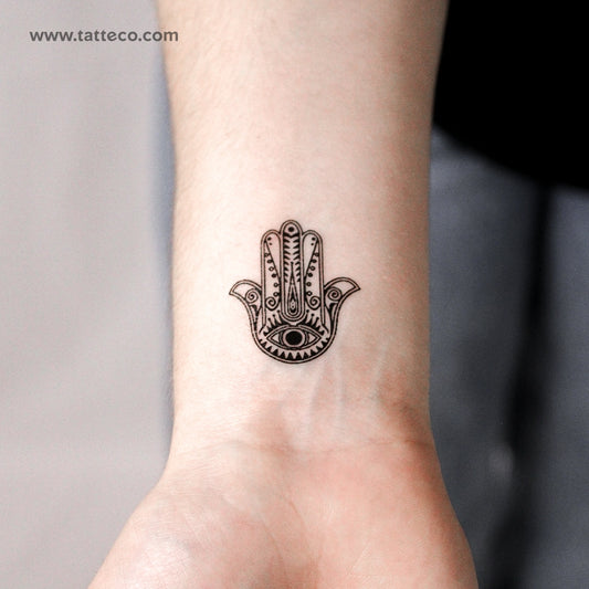 Tatuaje temporal de Hamsa - Juego de 3