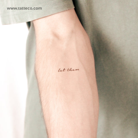 Let Them Semi-Permanent Tattoo - Set of 2