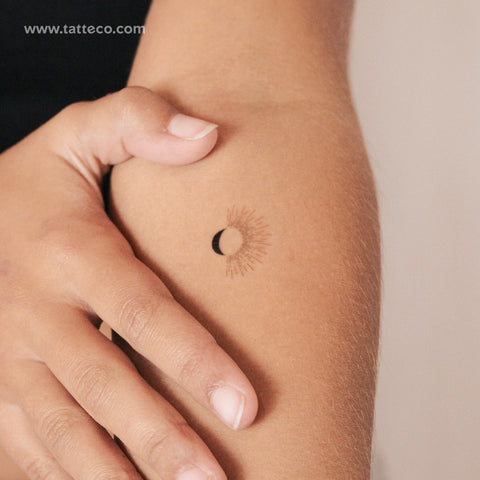 Sun And Moon Semi-Permanent Tattoo - Set of 2