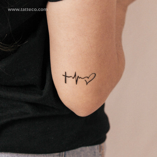 Tatuaje semipermanente Fe, Esperanza y Amor - Juego de 2