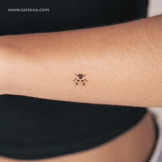 Tatuaje semipermanente de mariquita - Juego de 2