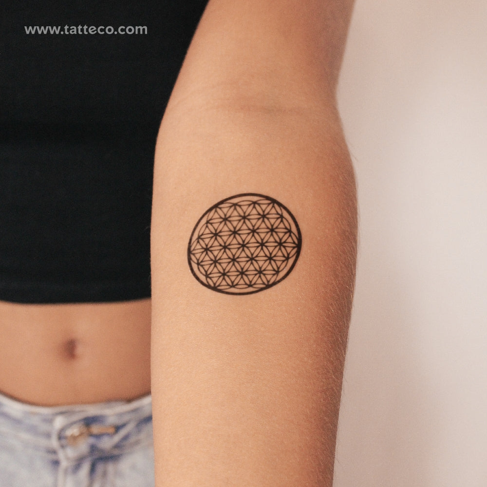 Flower Of Life Semi-Permanent Tattoo - Set of 2