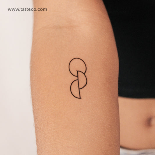 Tatuaje semipermanente de donante de órganos - Juego de 2