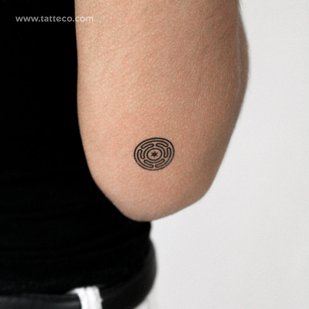Hecate’s Wheel Temporary Tattoo - Set of 3