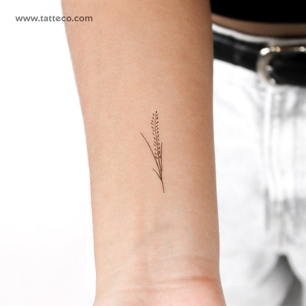 Wheat Plant Temporary Tattoo - Set of 3