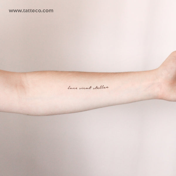 Luce Sicut Stellae Temporary Tattoo - Set of 3