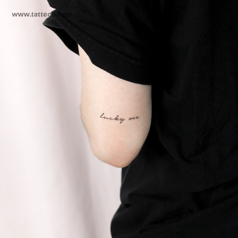 Tatuaje temporal "Lucky Me" - Juego de 3