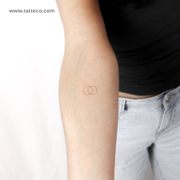 Vesica Piscis Temporary Tattoo - Set of 3