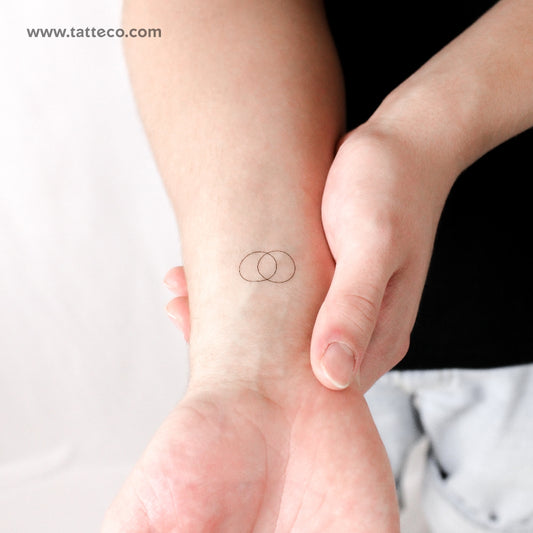 Vesica Piscis Temporary Tattoo - Set of 3