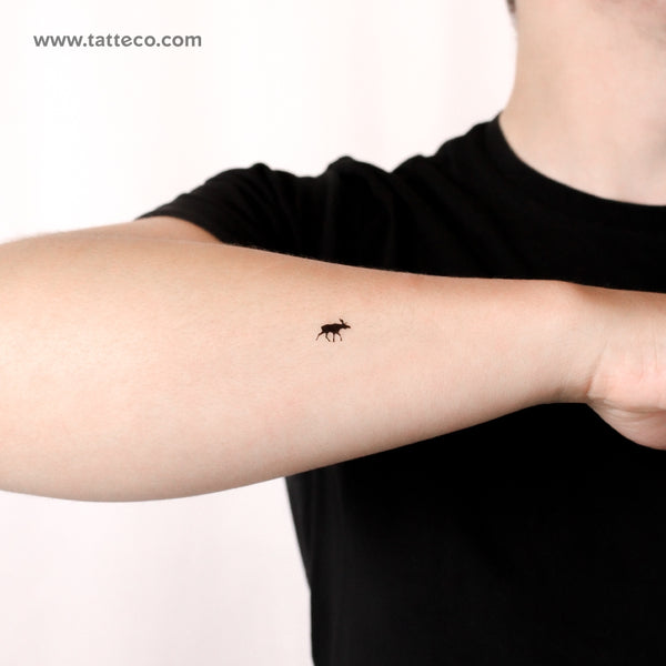 Tiny Moose Temporary Tattoo - Set of 3