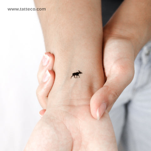 Tiny Moose Temporary Tattoo - Set of 3