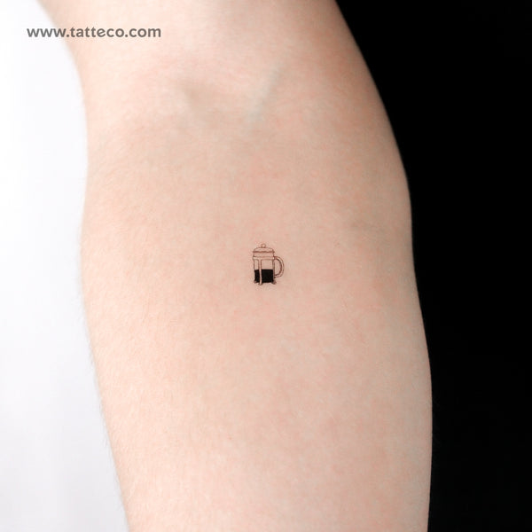 Little French Press Temporary Tattoo - Set of 3