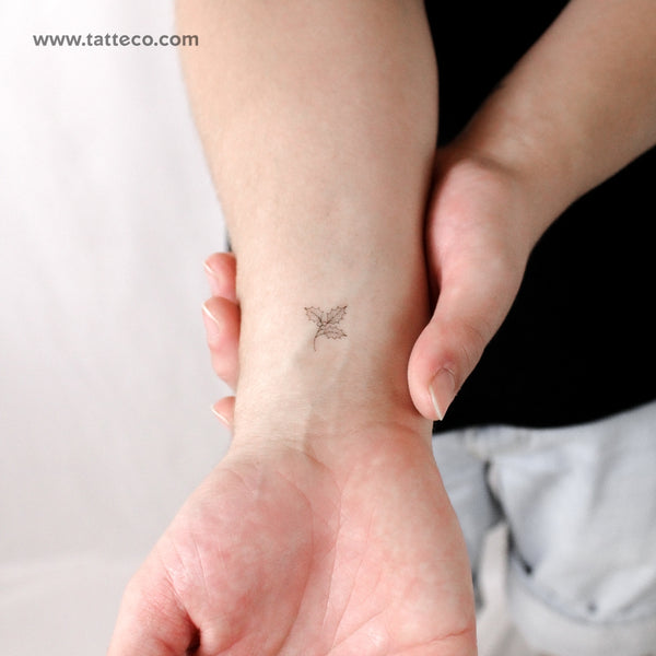 Fine Line Holly Temporary Tattoo - Set of 3