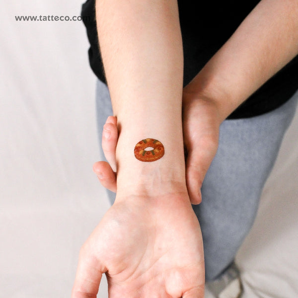 Spanish King Cake Temporary Tattoo - Set of 3