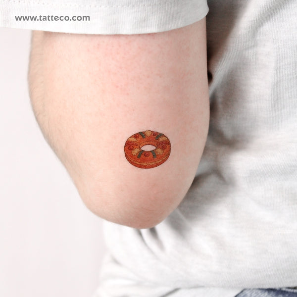 Spanish King Cake Temporary Tattoo - Set of 3
