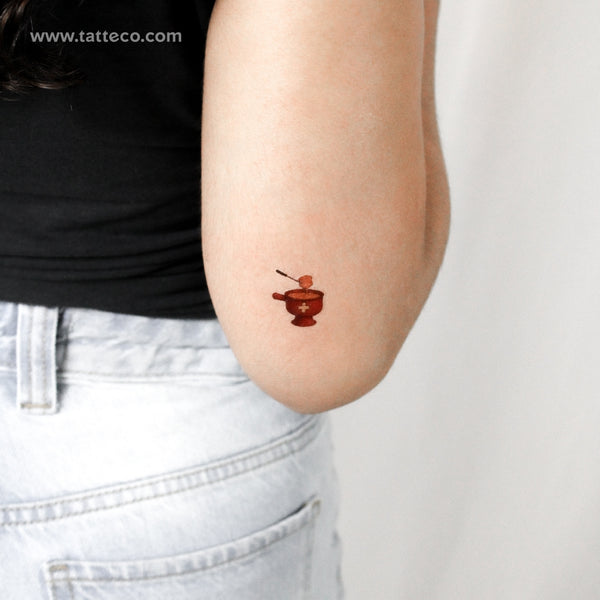 Fondue Temporary Tattoo - Set of 3