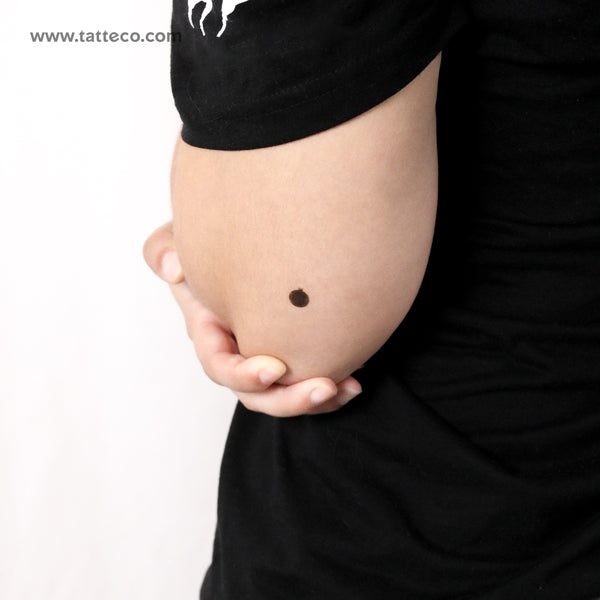 Green Christmas Bauble Temporary Tattoo - Set of 3