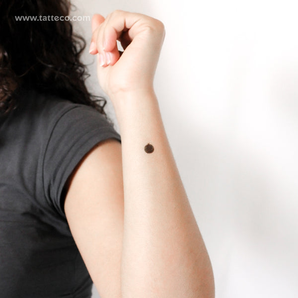 Green Christmas Bauble Temporary Tattoo - Set of 3