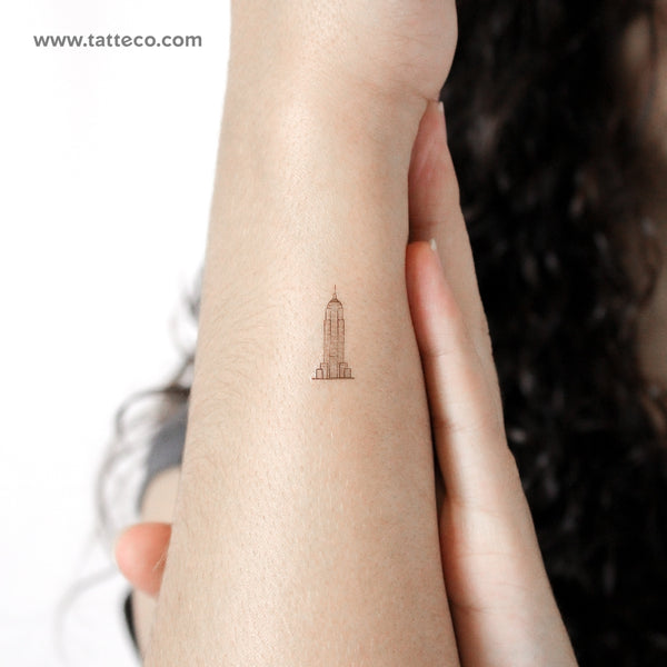 Empire State Building Temporary Tattoo - Set of 3