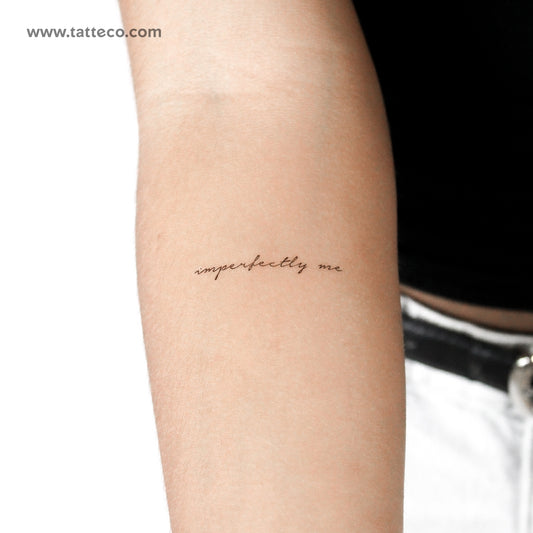 Tatuaje temporal Imperfectly Me - Juego de 3