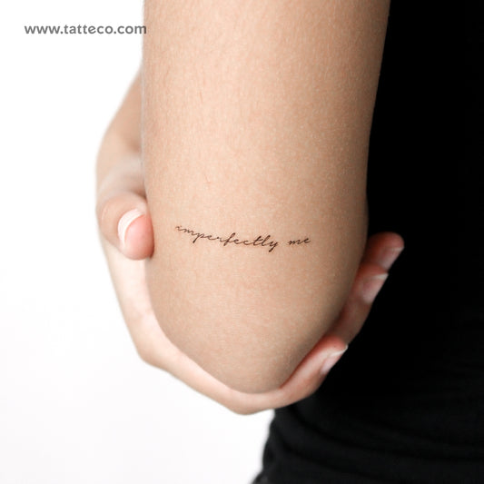 Tatuaje temporal Imperfectly Me - Juego de 3