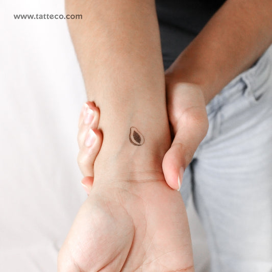 Tatuaje temporal de papaya pequeña - Juego de 3