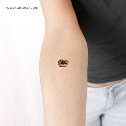 Tatuaje temporal Açaí Na Tigela - Juego de 3