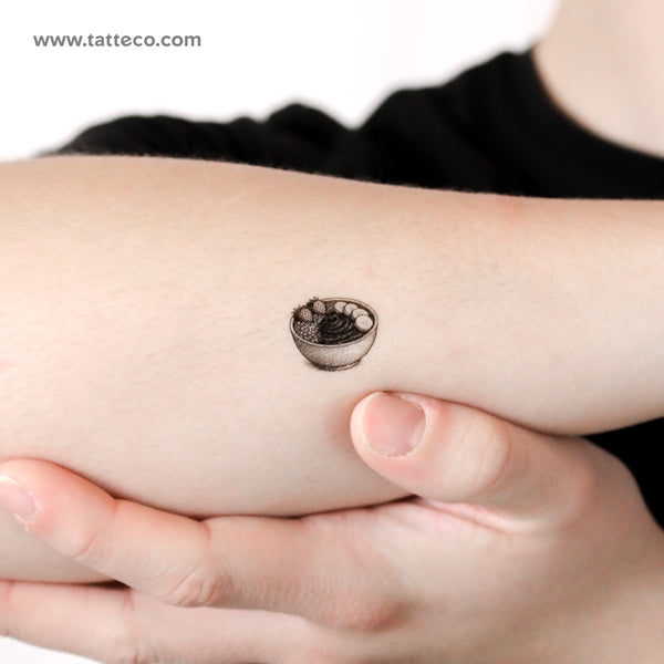 Açaí Na Tigela Temporary Tattoo - Set of 3