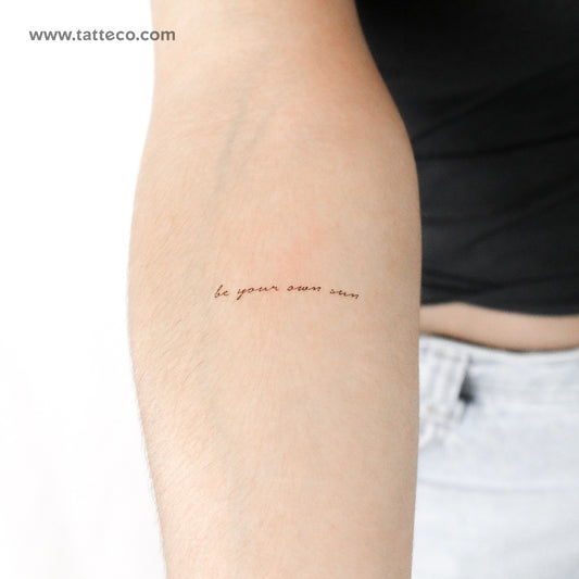 Tatuaje temporal "Sé tu propio sol" - Juego de 3