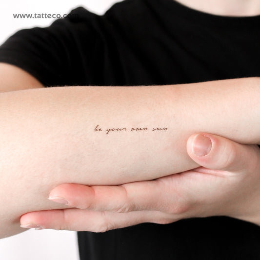 Tatuaje temporal "Sé tu propio sol" - Juego de 3