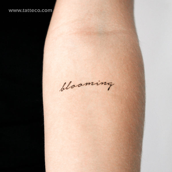 Blooming Temporary Tattoo - Set of 3