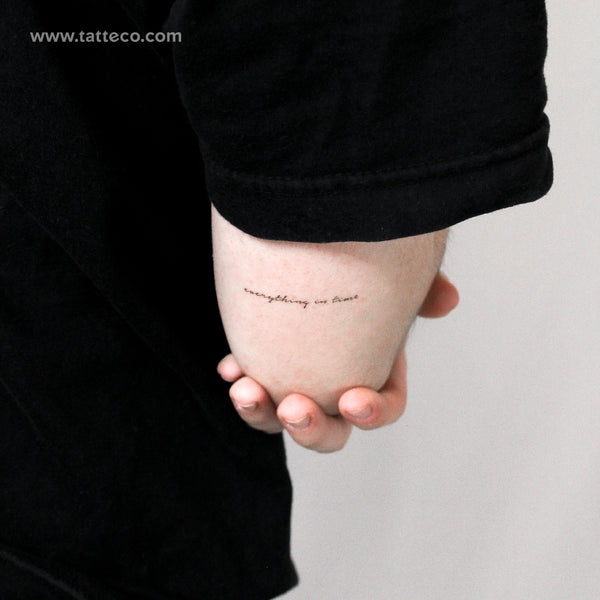 Everything In Time Temporary Tattoo - Set of 3