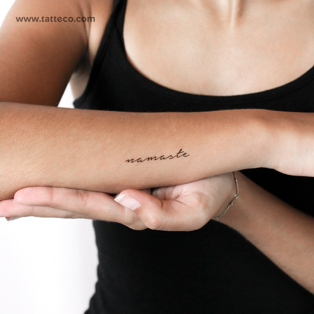 Namaste Temporary Tattoo - Set of 3