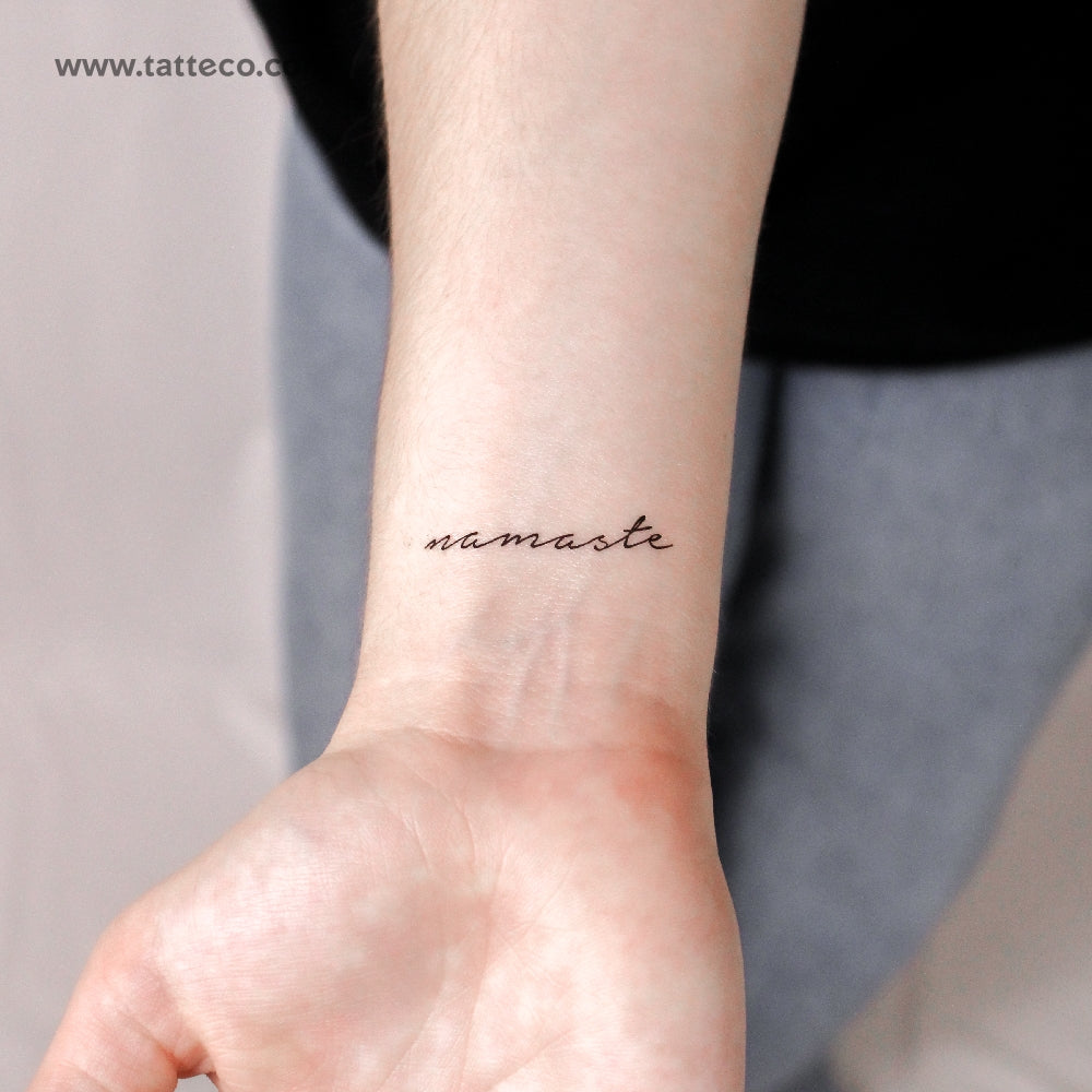 Namaste Temporary Tattoo - Set of 3