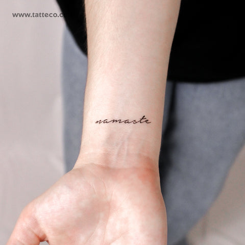 Namaste Temporary Tattoo - Set of 3